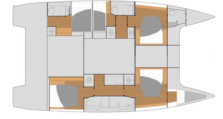 Location Catamaran à Parham Town - Fountaine Pajot Tanna 47