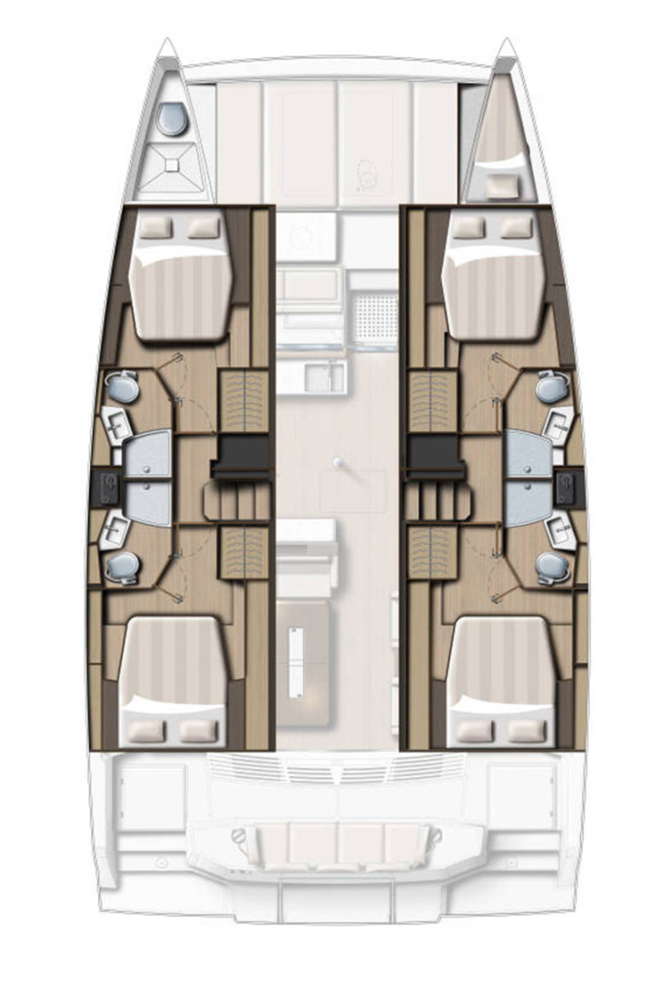 Louer Catamaran avec ou sans skipper Bali à Eden Island