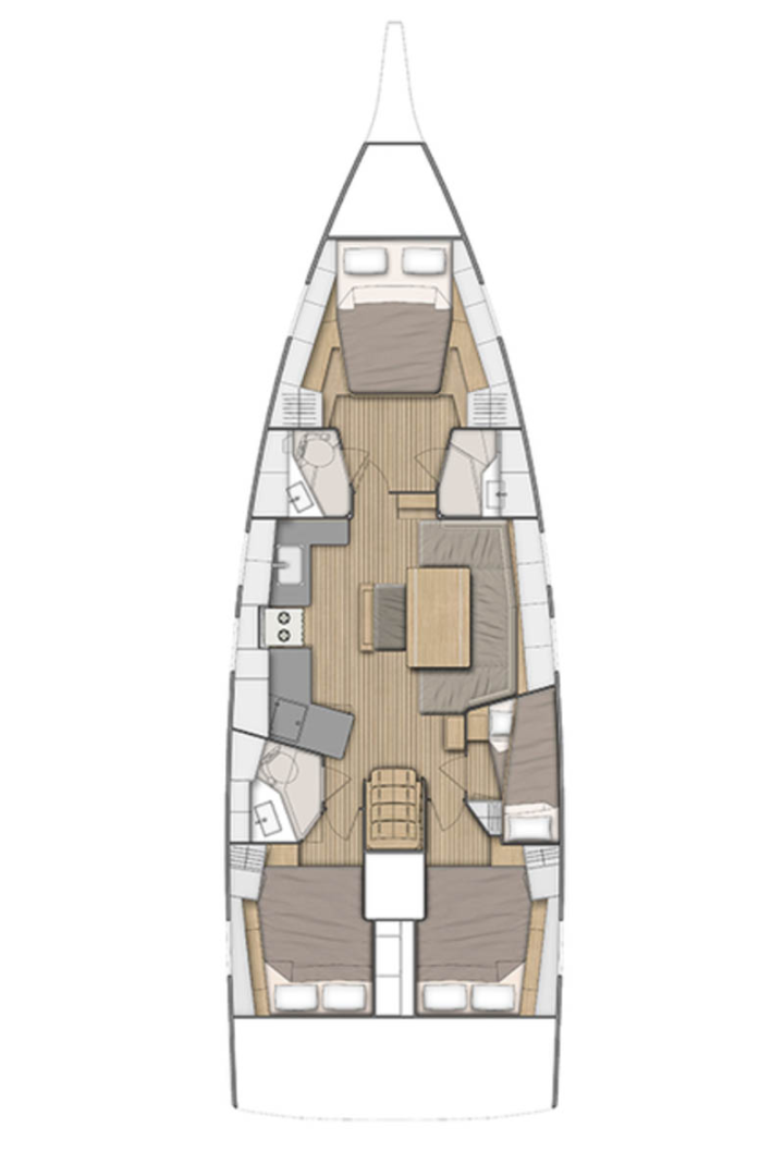 Bénéteau Oceanis 46.1 a louer à Seget Donji