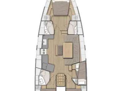 Bénéteau Oceanis 46.1 a louer à Seget Donji