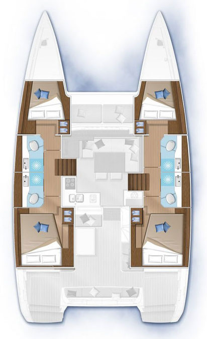 Location Catamaran à Gouviá - Lagoon Lagoon 40