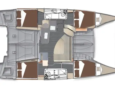 Location bateau Fountaine Pajot Lipari 41 à Punat sur Samboat