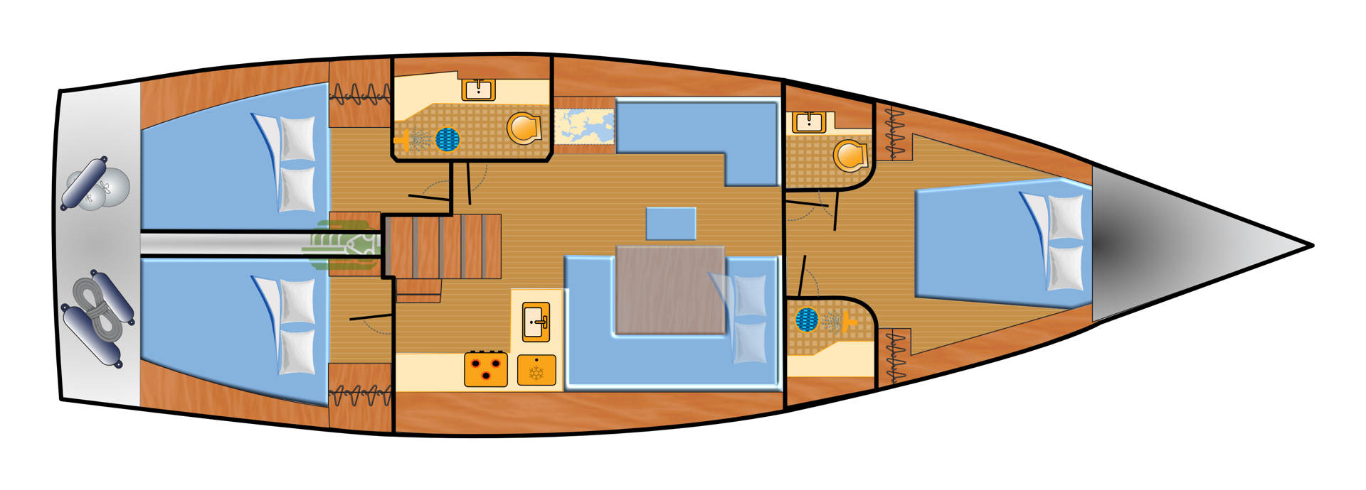 Location bateau Palma de Majorque pas cher Hanse 458