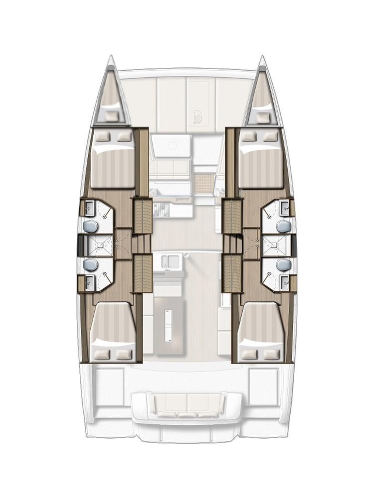 Location Catamaran à Gouviá - Bali Bali 4.2