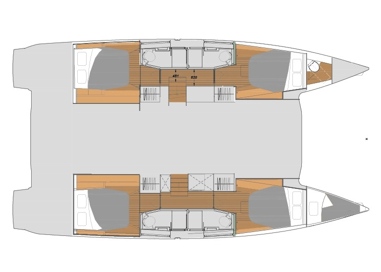 Location bateau Fountaine Pajot Elba 45 à Zadar sur Samboat