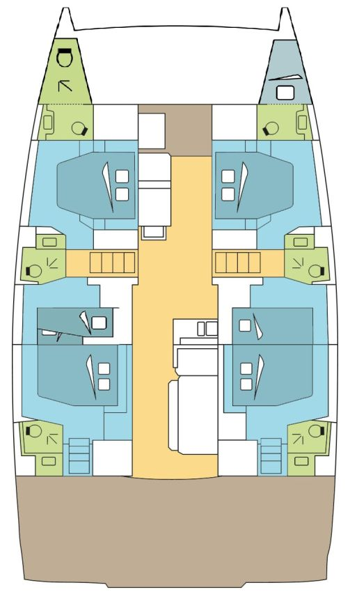 Louer Catamaran avec ou sans skipper Bali à Bas du Fort