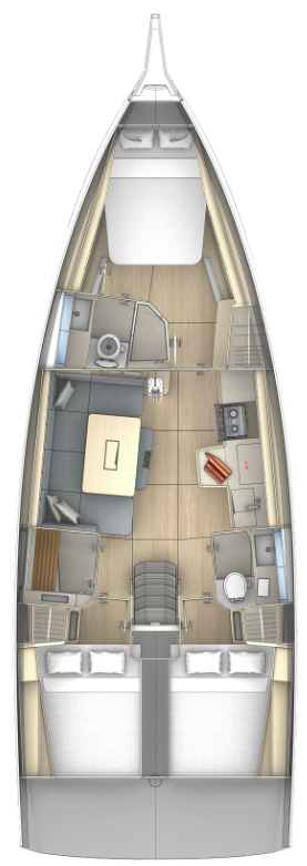 Location à Jezera - Dufour Dufour 41 sur SamBoat