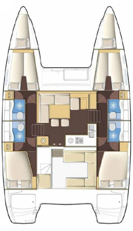 Location bateau Sibenik pas cher Lagoon 400 S2