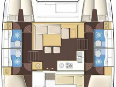 Location bateau Sibenik pas cher Lagoon 400 S2
