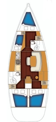 Bénéteau Cyclades 43.4 a louer à Trogir