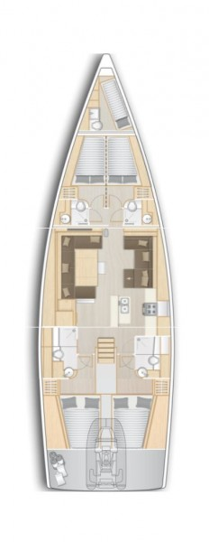 Location bateau Pirovac pas cher Hanse 588