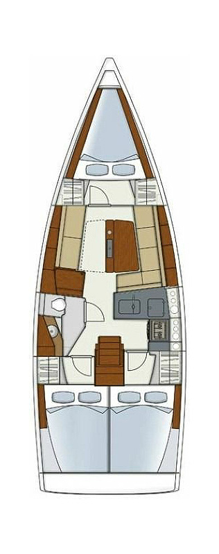 Location bateau Préveza pas cher Hanse 345