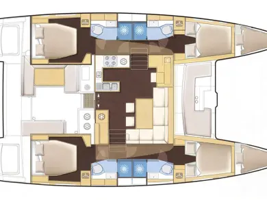 Location bateau Kos pas cher Lagoon 450