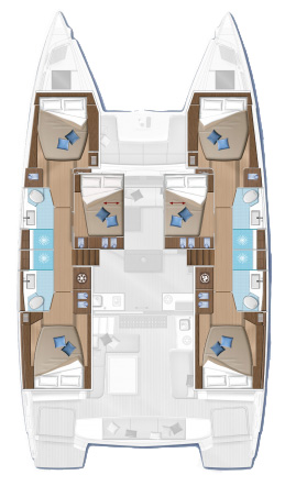 Louer Catamaran avec ou sans skipper Lagoon à Lefkáda