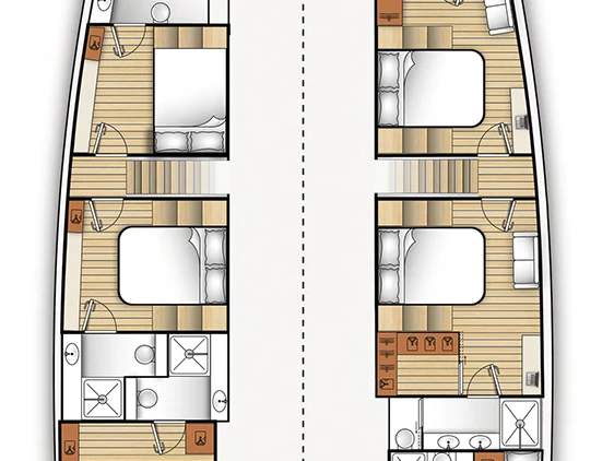 Location Catamaran à Álimos - Moon Yacht Moon 60 sail