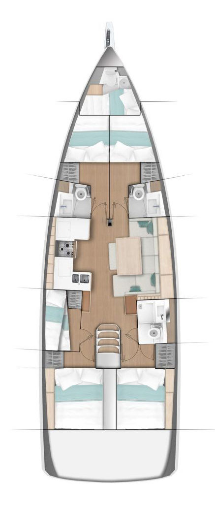 Jeanneau Sun Odyssey 490 a louer à Gouviá