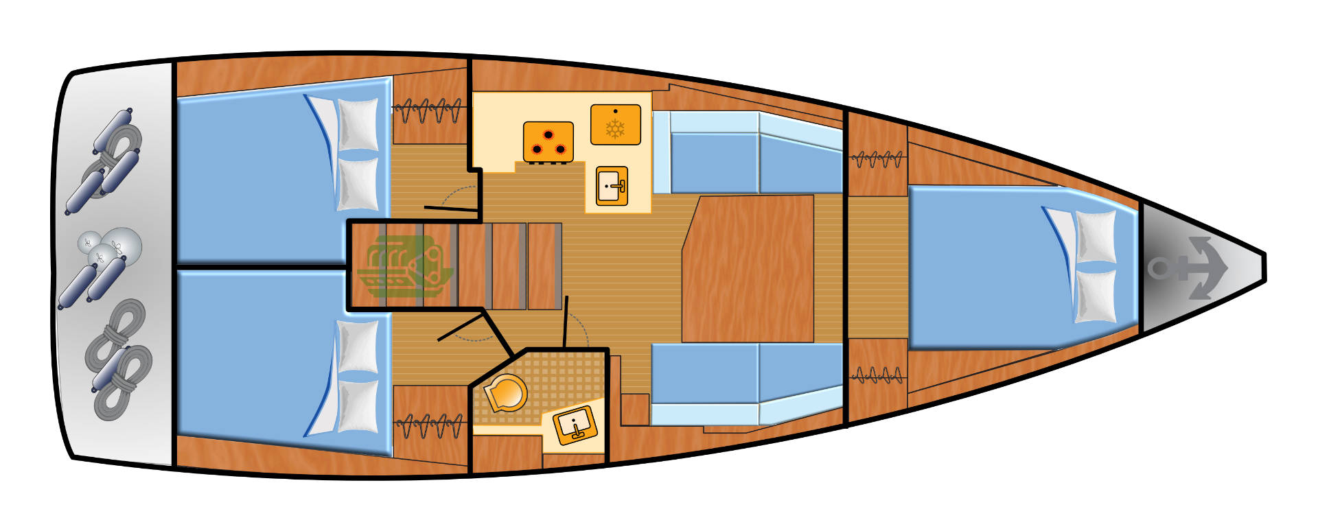 Location bateau Bénéteau Oceanis 38.1 à Rogoznica sur Samboat