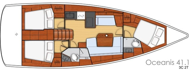 Bénéteau Oceanis 41.1 a louer à Lefkáda