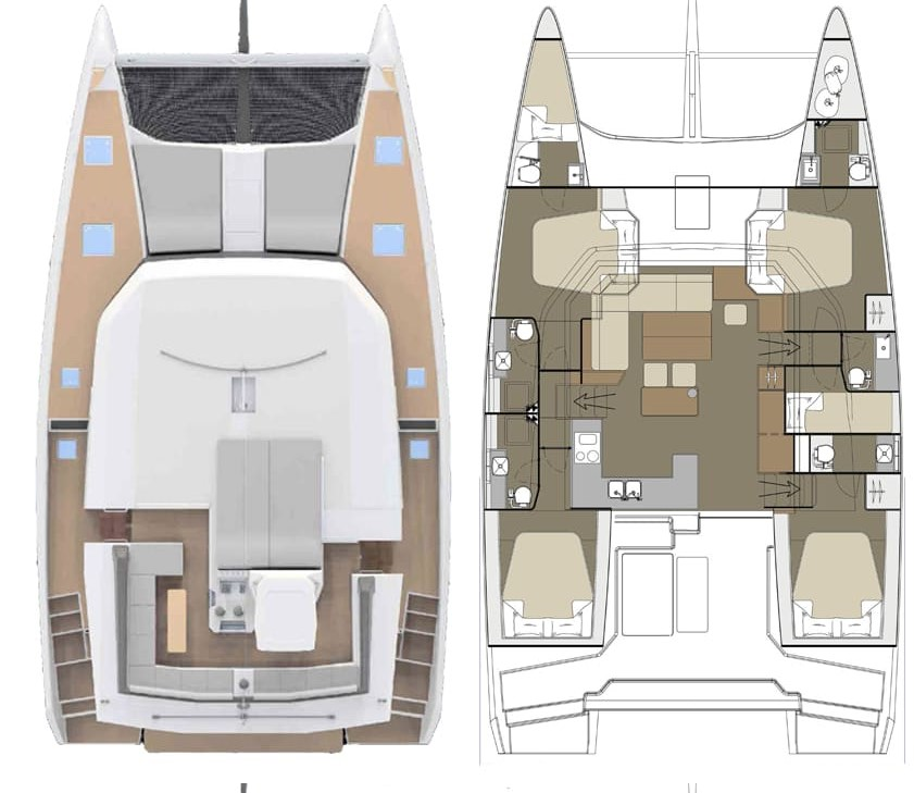 Location à Primošten - Dufour Dufour Catamarans 48 Sail sur SamBoat