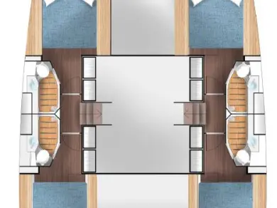Location Catamaran à Primošten - Cervetti Yachts Cervetti 44 - 4 + 1 cab.