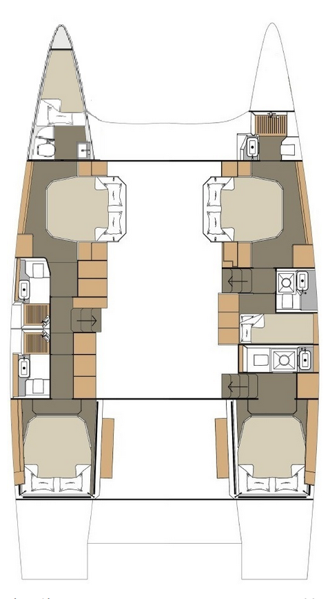 Location bateau Primošten pas cher Dufour Catamarans 48 Sail