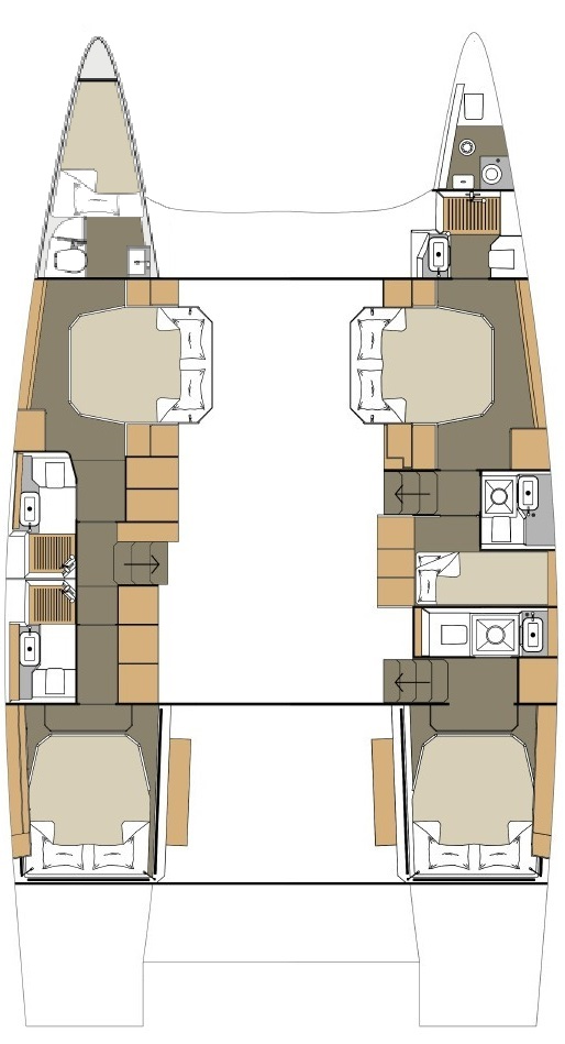 Location bateau Dufour Dufour Catamarans 48 Sail à Primošten sur Samboat