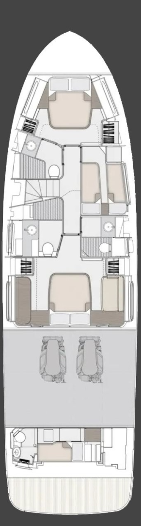 Location Yacht à Podstrana - Azimut Azimut Magellano 60