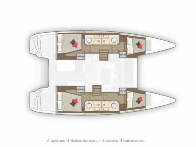 Location Catamaran Lagoon avec permis