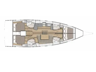 Bénéteau Oceanis 46.1 a louer à Pomer