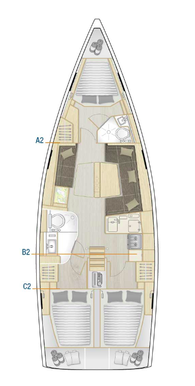 Location bateau Komolac pas cher Hanse 418