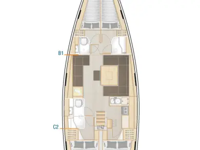 Hanse Hanse 458 a louer à Komolac