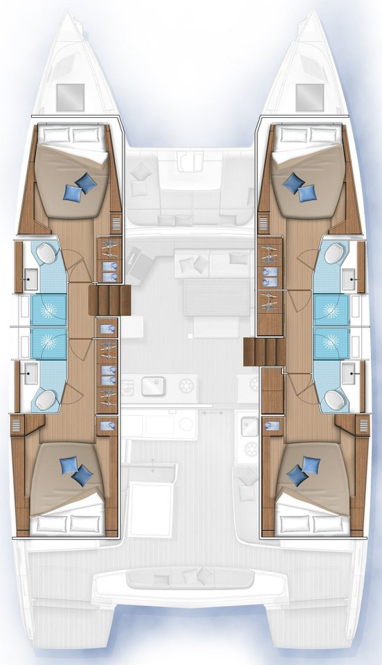Location bateau Le Pirée pas cher Lagoon 46
