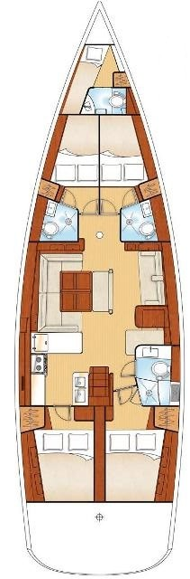 Location bateau Bénéteau Oceanis 54 à Álimos sur Samboat