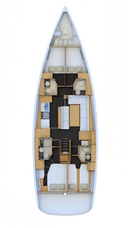Location bateau Jeanneau Jeanneau 54 à Pirovac sur Samboat