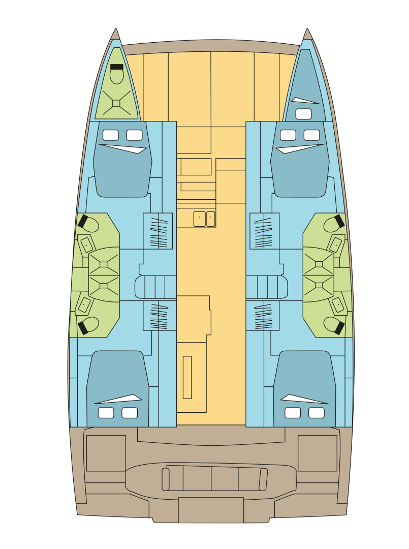 Catamaran à louer à Komolac au meilleur prix