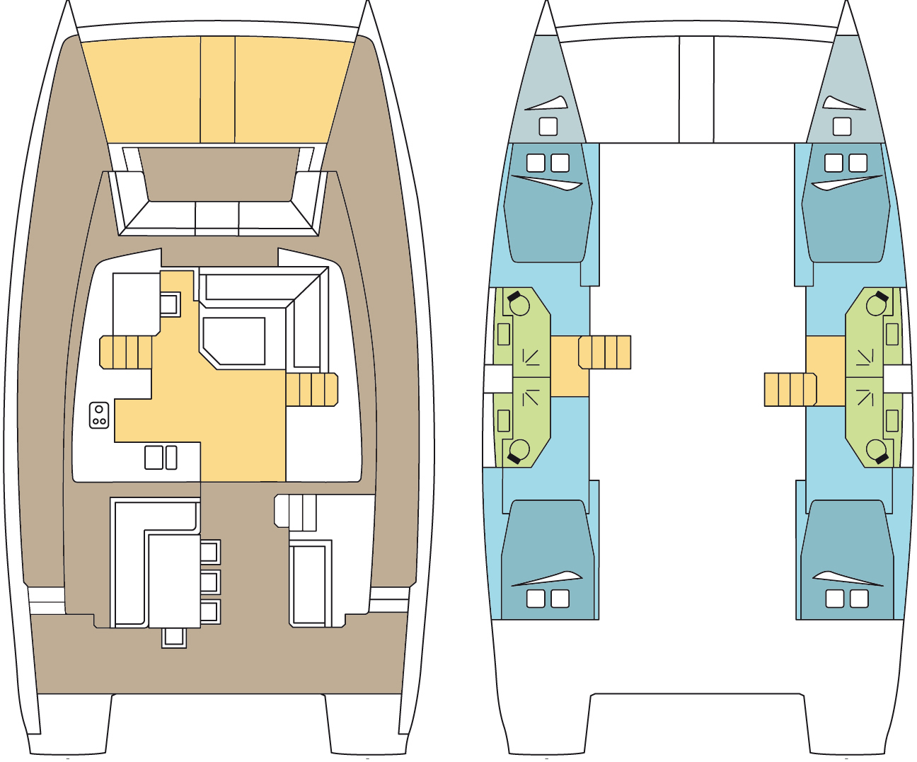 Location bateau Bali Bali 4.5 à Le Marin sur Samboat