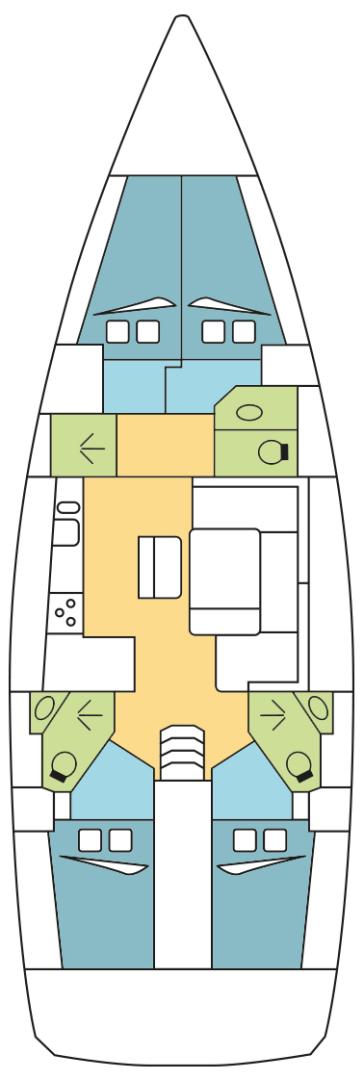 Bavaria Cruiser 46 a louer à Zaton