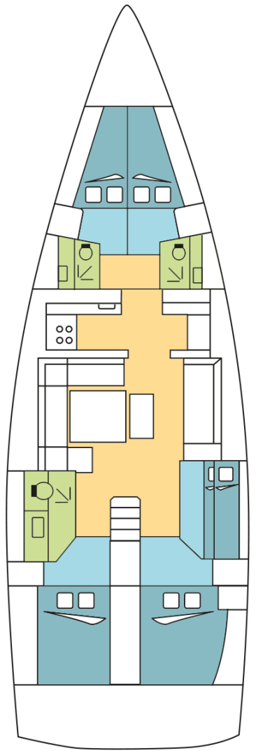 Location bateau Dufour Dufour 500 Grand Large à Jolly Harbour sur Samboat