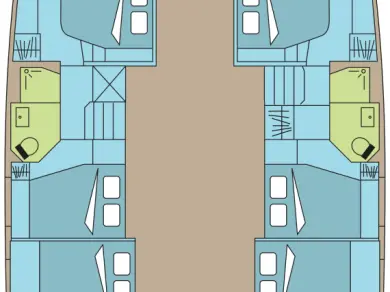 Location Catamaran à Pouzoles - Fountaine Pajot Fountaine Pajot Aura 51 SMART ELECTRIC - 6 + 2 cab.