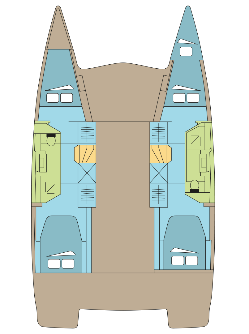 Location bateau Fountaine Pajot Isla 40 à Parham Town sur Samboat