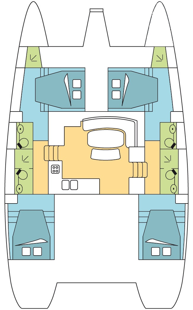 Location bateau Lagoon Lagoon 421 à Airlie Beach sur Samboat