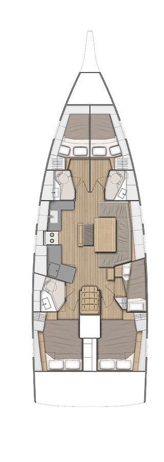 Bénéteau Oceanis 46.1 a louer à Lávrio