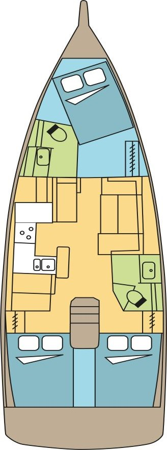 Jeanneau Sun Odyssey 410 a louer à Nassau