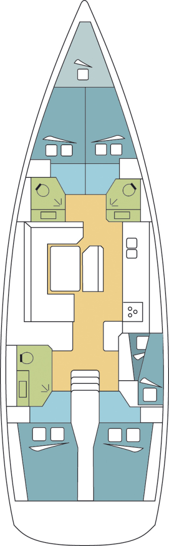 Location bateau Jeanneau Sun Odyssey 509 à Zaton sur Samboat
