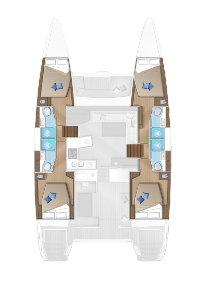 Location Catamaran à Álimos - Lagoon Lagoon 450 F