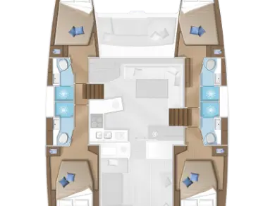 Location Catamaran à Álimos - Lagoon Lagoon 450 F