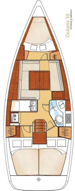 Location bateau Ičići pas cher Oceanis 34