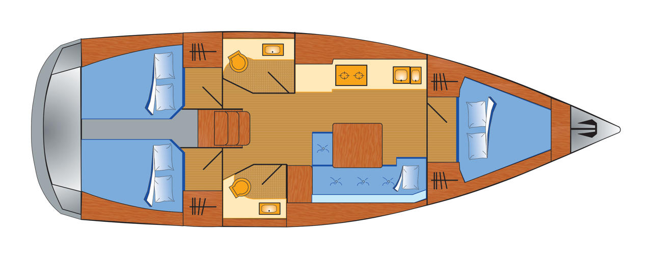 Location bateau Dufour Dufour 382 Grand Large à Heiligenhafen sur Samboat