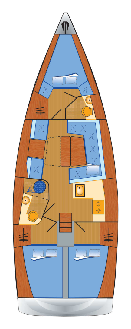 Location bateau Heiligenhafen pas cher Hanse 415
