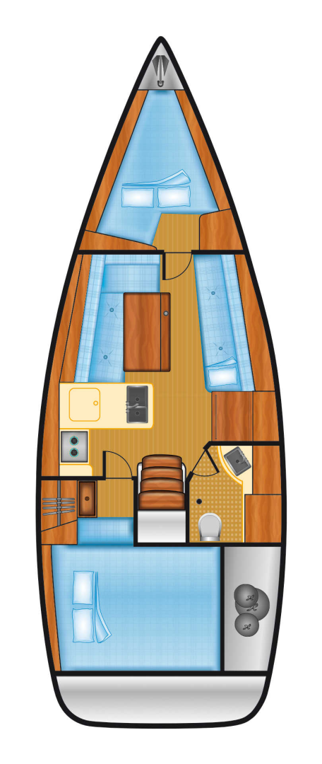 Bénéteau Oceanis 31 a louer à Heiligenhafen